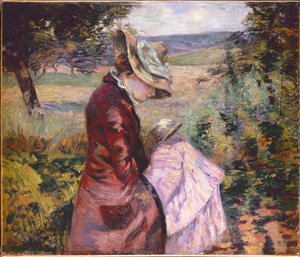 ギヨーマン夫人の読書、1887年頃